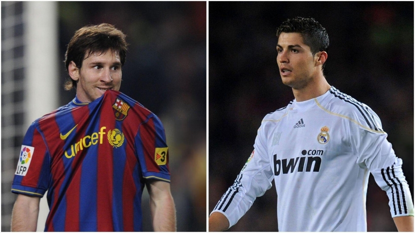 Lần đầu Messi và Ronaldo 'chạm mặt' nhau ở El Clasico 547754