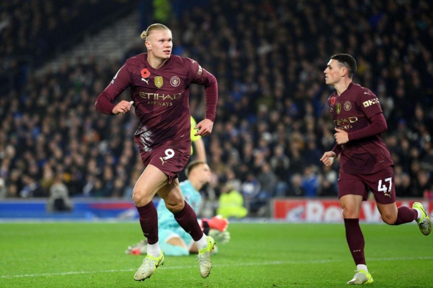 Trực tiếp Man City 1-0 Brighton: Haaland mở tỉ số-554549