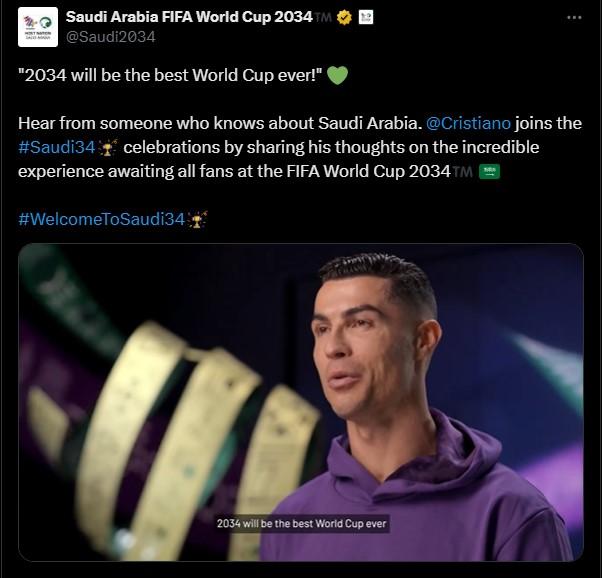 Ronaldo tuyên bố bất ngờ về World Cup 2034 tại Ả Rập 568348