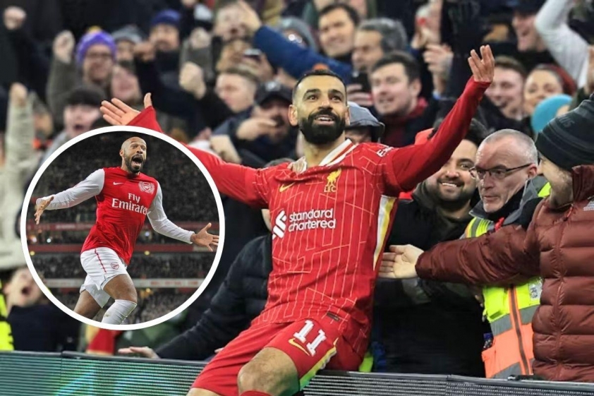 Salah chính thức vượt qua Thierry Henry 587464