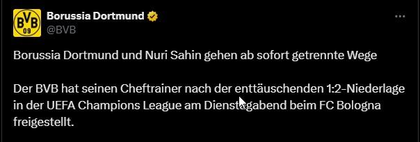 CHÍNH THỨC: Dortmund sa thải HLV Nuri Sahin 586084